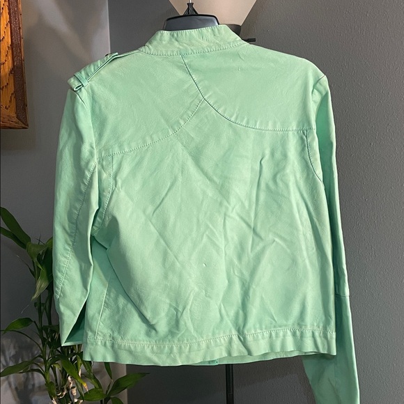 💚 a.n.a Mint Moto Utility Jacket | NWT | Size ___ - Picture 5 of 6